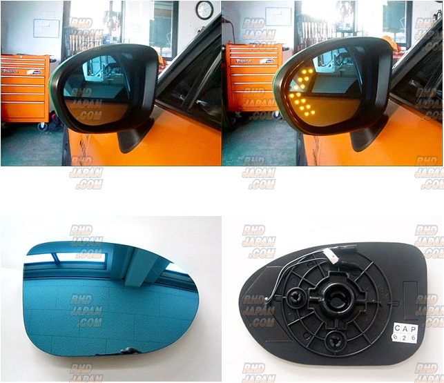 Murakami Motors LED Blue Hydrophilic Side Mirrors - Roadster ND5RC